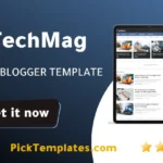 TechMag Blogger Template Modern Design
