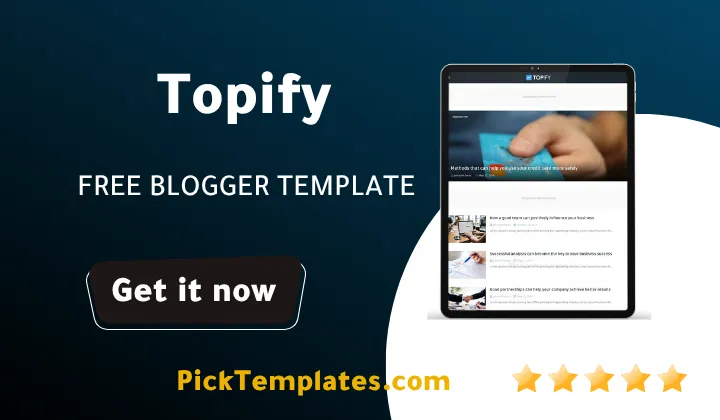 Topify blogger template Free