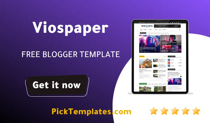 Viospaper Pro Blogger Template - Best Theme