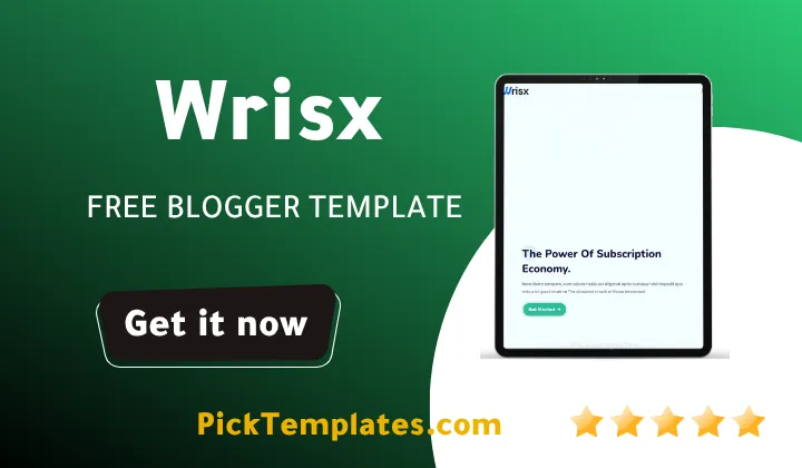 Wrisx Blogger Template 2026