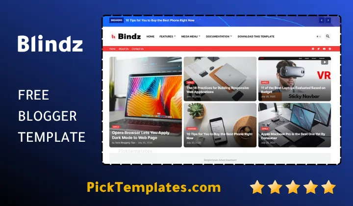 Blindz Blogger Template