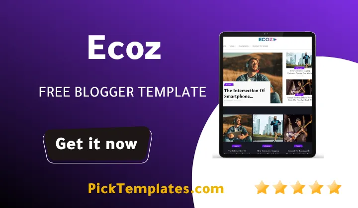 Ecoz Blogger Template Free
