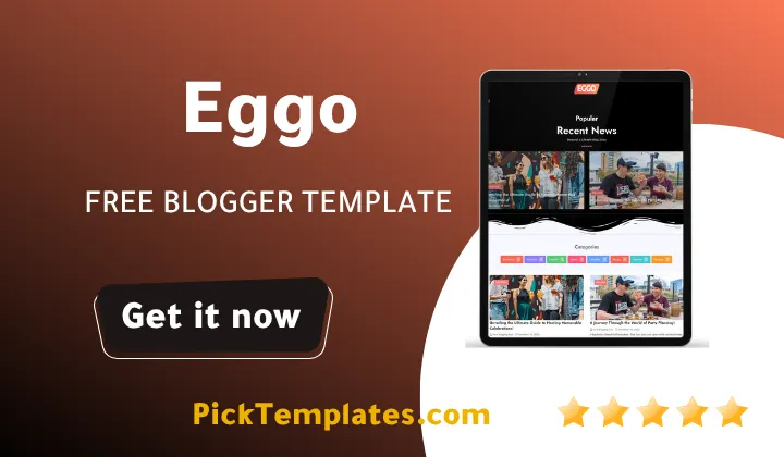Eggo Blogger Template Free