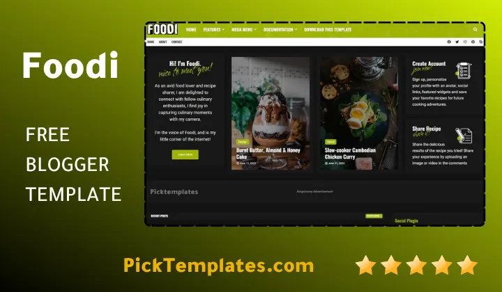 Foodi Blogger Template