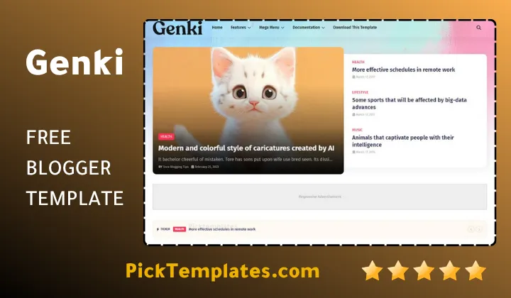 Genki Blogger Template
