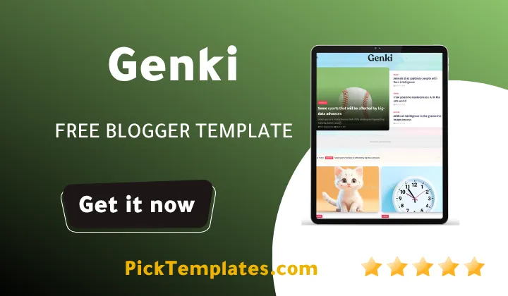 Genki Blogger Template Empowering Clarity