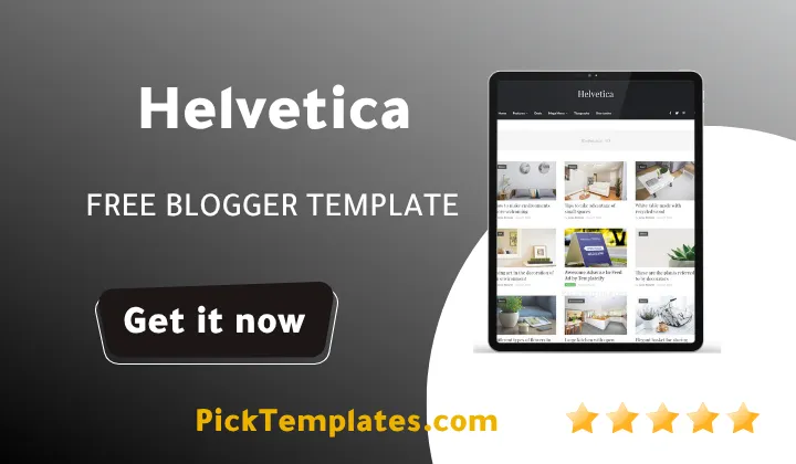 Helvetica Blogger Template Proven Growth