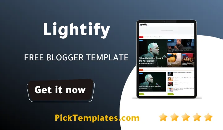 Lightify Blogger Template Free