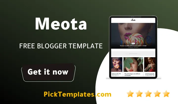 Meota Blogger Template Free