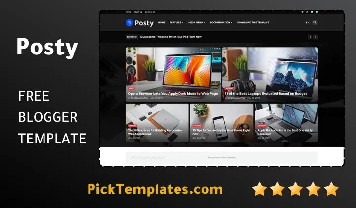 Posty Blogger Template Absolute Perfection Posty Blogger Template