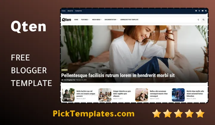 Qten Blogger Template