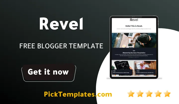 Revel Blogger Template Free