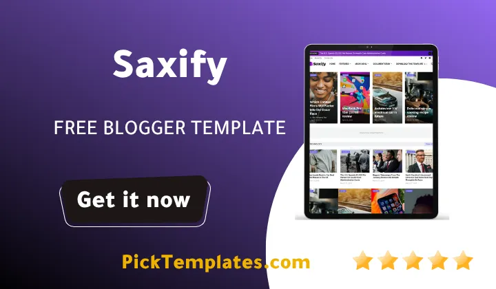 Saxify Blogger Template