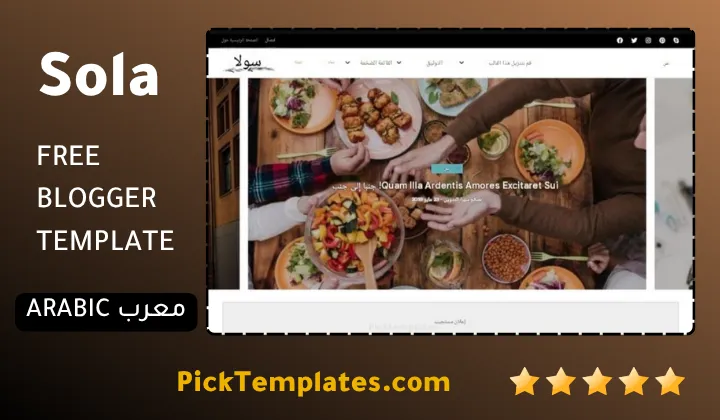 Sola Blogger Template