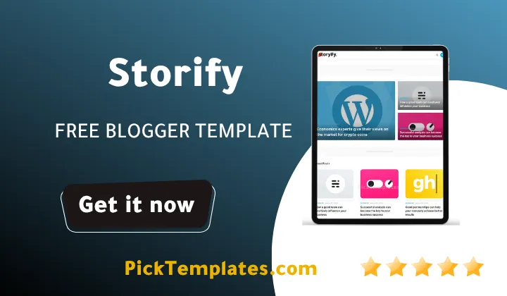 storify blogger template Free