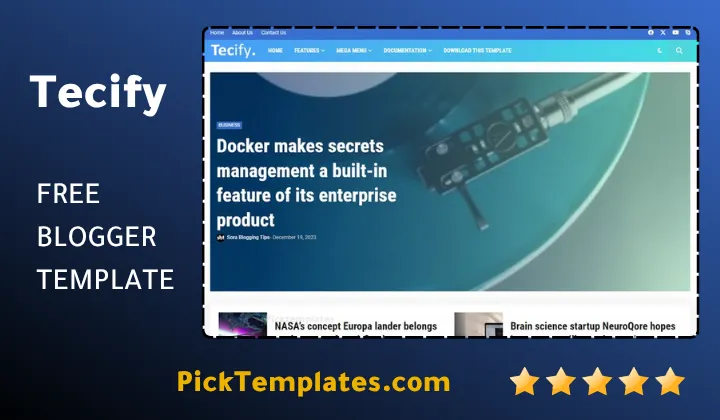 Tecify Blogger Template Spectacular Triumph Tecify Blogger Template