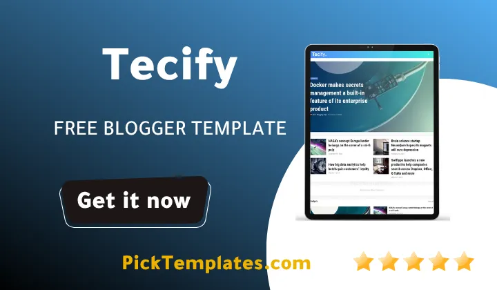 Tecify Blogger Template Spectacular Triumph
