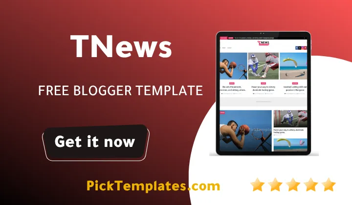TNews Blogger Template Free