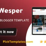 Wesper Blogger Template Free Theme