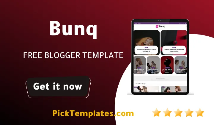 Bunq Blogger Template