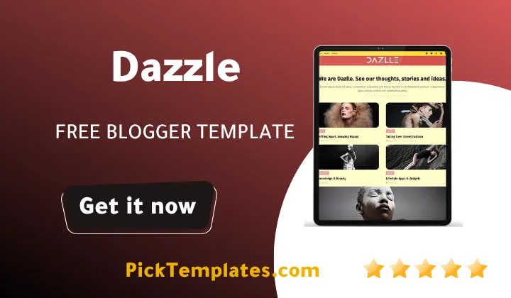 Dazzle Blogger Template