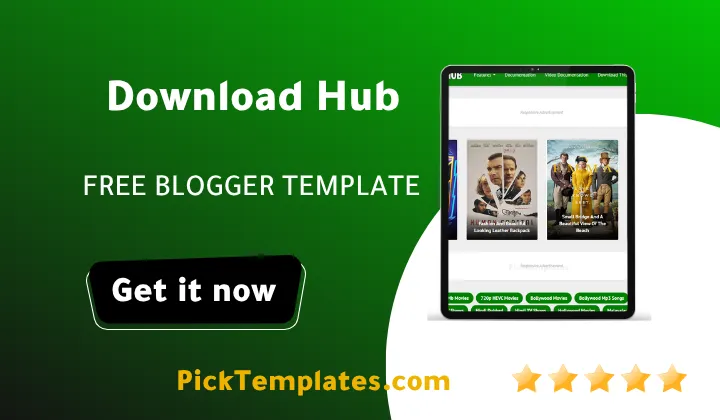 Download Hub Blogger Theme