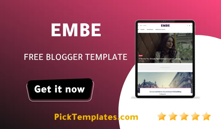 Embe Blogger Template Brilliant Masterpiece Embe Blogger Theme