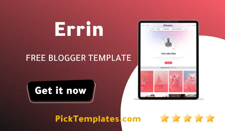 Errin Blogger Theme