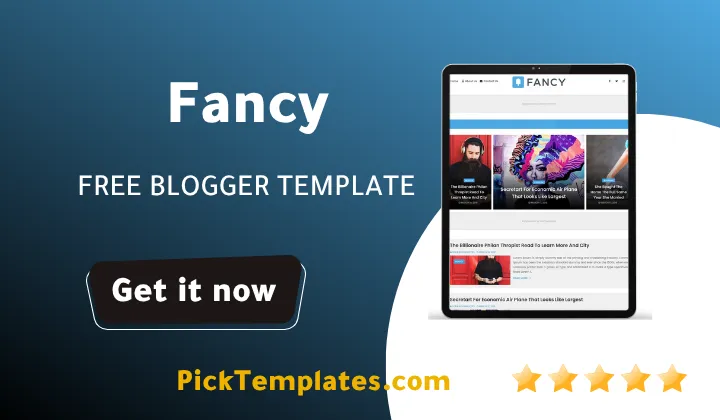 Fancy Blogger Template