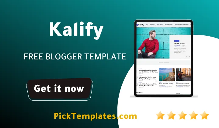 Kalify Blogger Template