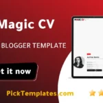 Magic CV Blogger Template Pure Distinction Magic CV Blogger Theme
