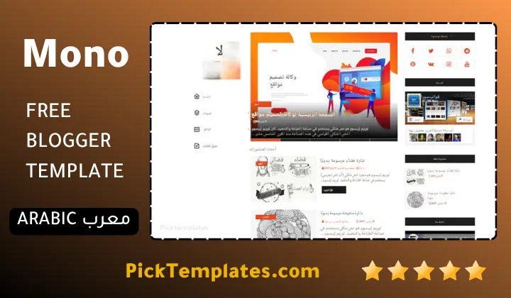 Mono Blogger Template Layout Breakdown Mono Blogger Template