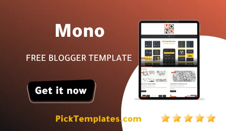 Mono Blogger Theme