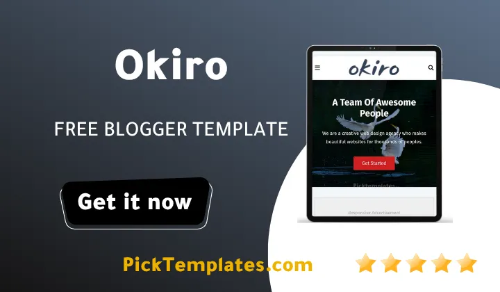 Okiro Blogger Theme