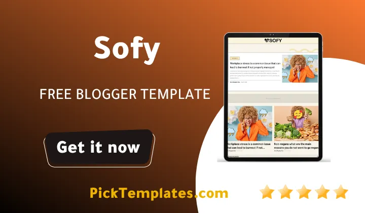 Sofy Blogger Template