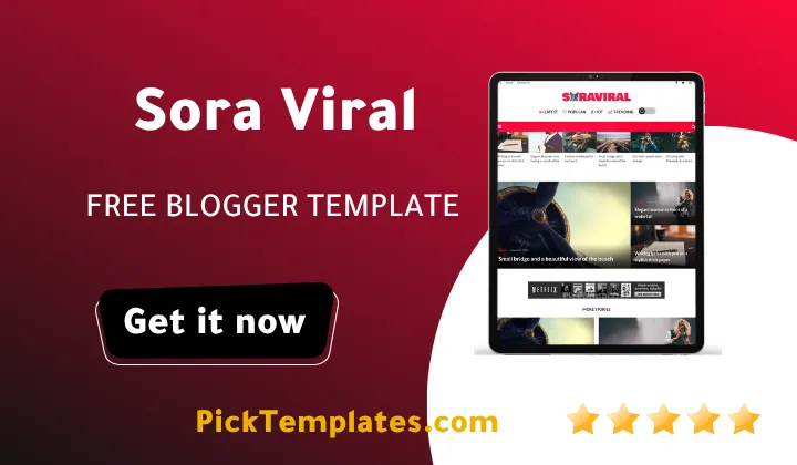 Sora Viral Blogger Theme
