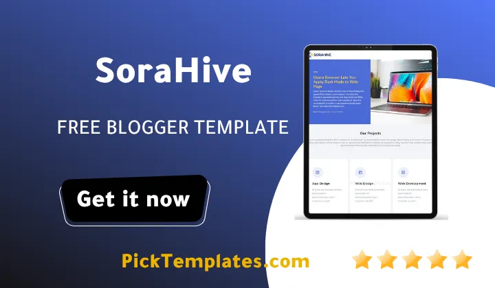 SoraHive Blogger Theme