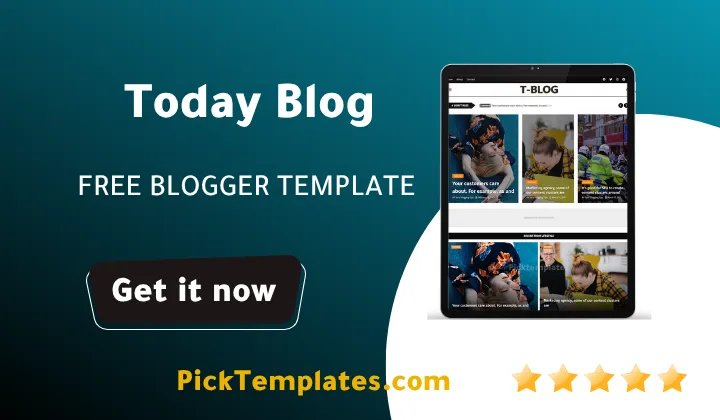 Today Blog Blogger Template