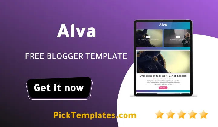 Alva Blogger Template Masterful Design Alva Blogger Theme