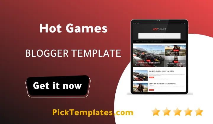 Hot Games Blogger Theme