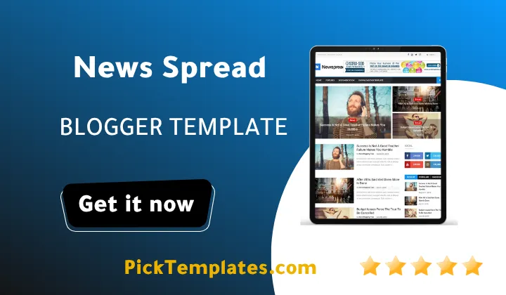 New Spread Blogger Theme