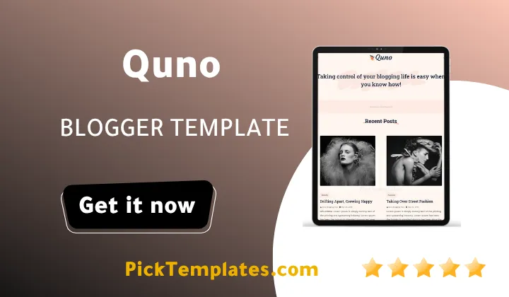Quno Blogger Theme