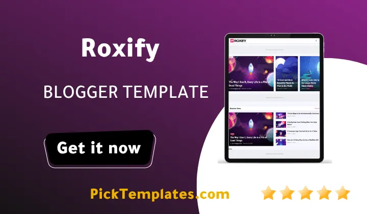 Roxify Blogger Theme