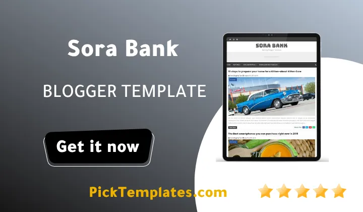 Sora Bank Blogger Theme