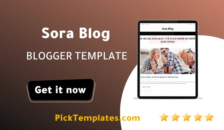 Sora Blog Blogger Theme