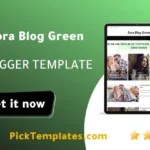 Sora Blog Green Blogger Template Stunning Beauty Sora Blog Green Blogger Theme