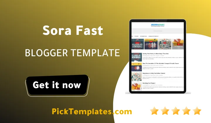 Sora Fast Blogger Theme