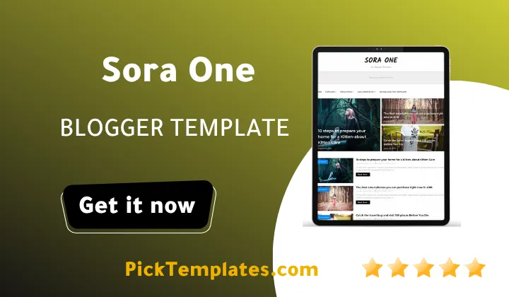 Sora One Blogger Theme