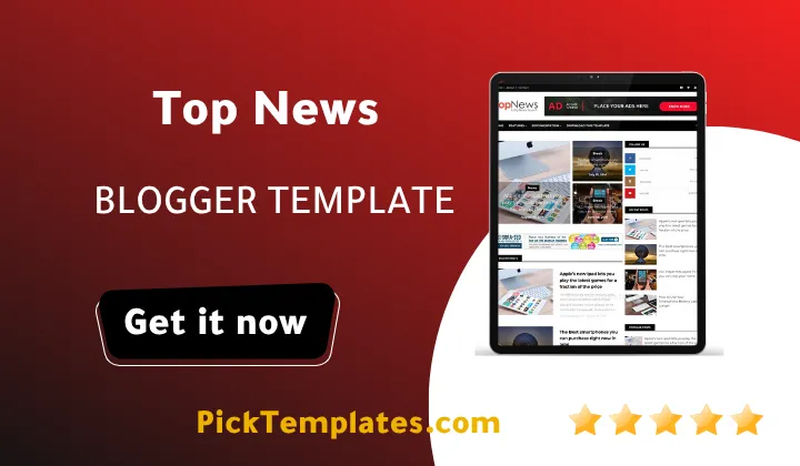 Top News Blogger Theme