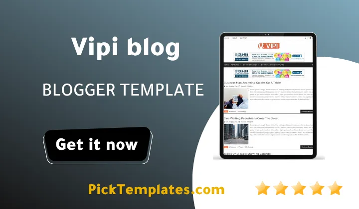 Vipi Blog Blogger Theme
